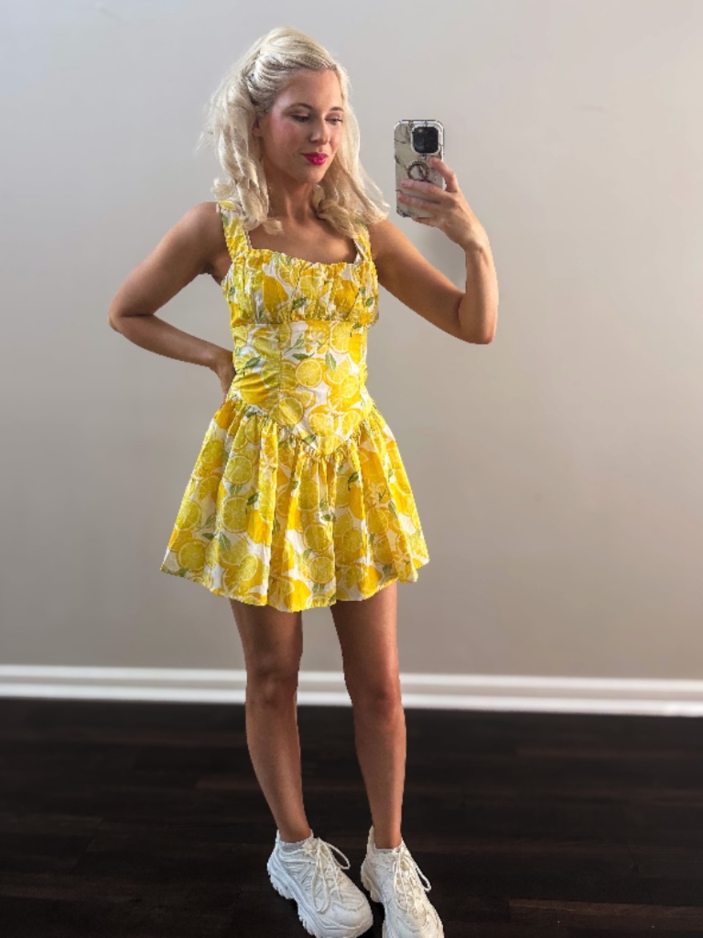 Limoncello Dreams Mini Dress (shorts underneath)